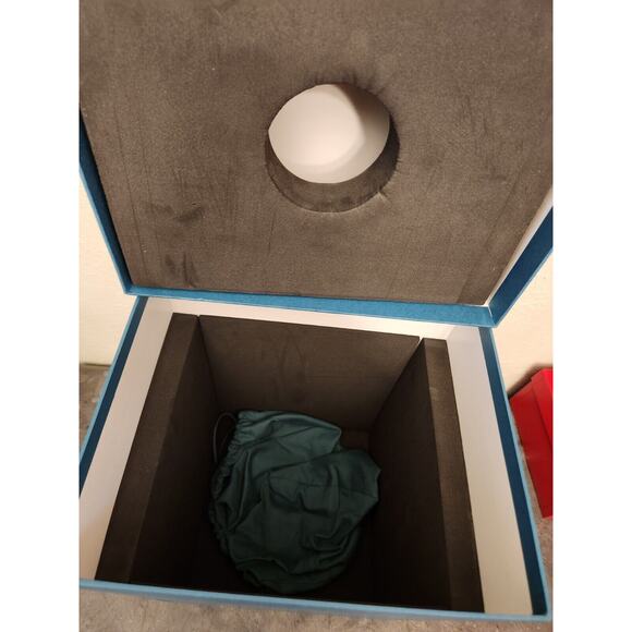 Christofle Mood Asia Silver Egg Box And Dust Bag Only . Large And Heavy - Picture 10 of 12